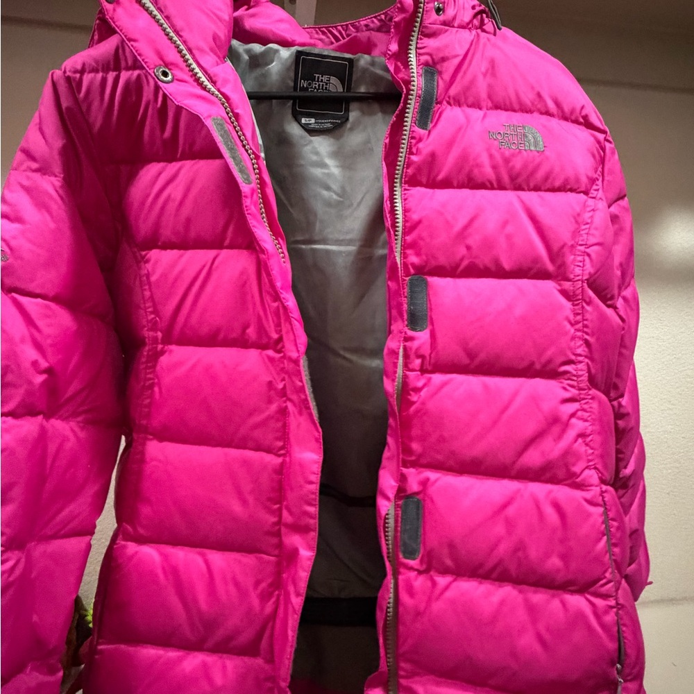 The North Face Girls Hot Pink Puffer Jacket